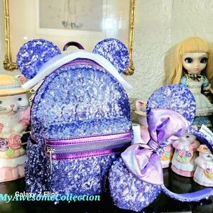 Purple Sequins Loungefly Disney Parks RARE